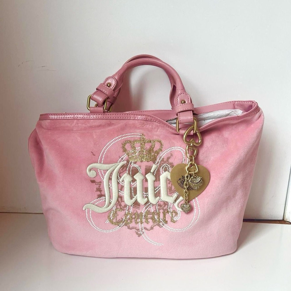 Juicy Couture Pink Velvet Y2K 2000s Bag (very rare) 🎀
